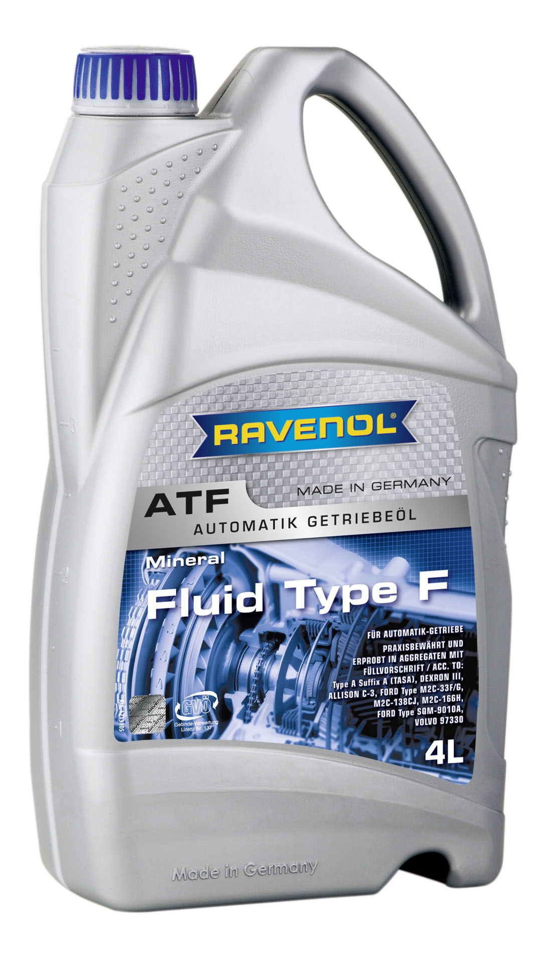 Трансмиссионное масло RAVENOL ATF Fluid Type F (4л) new