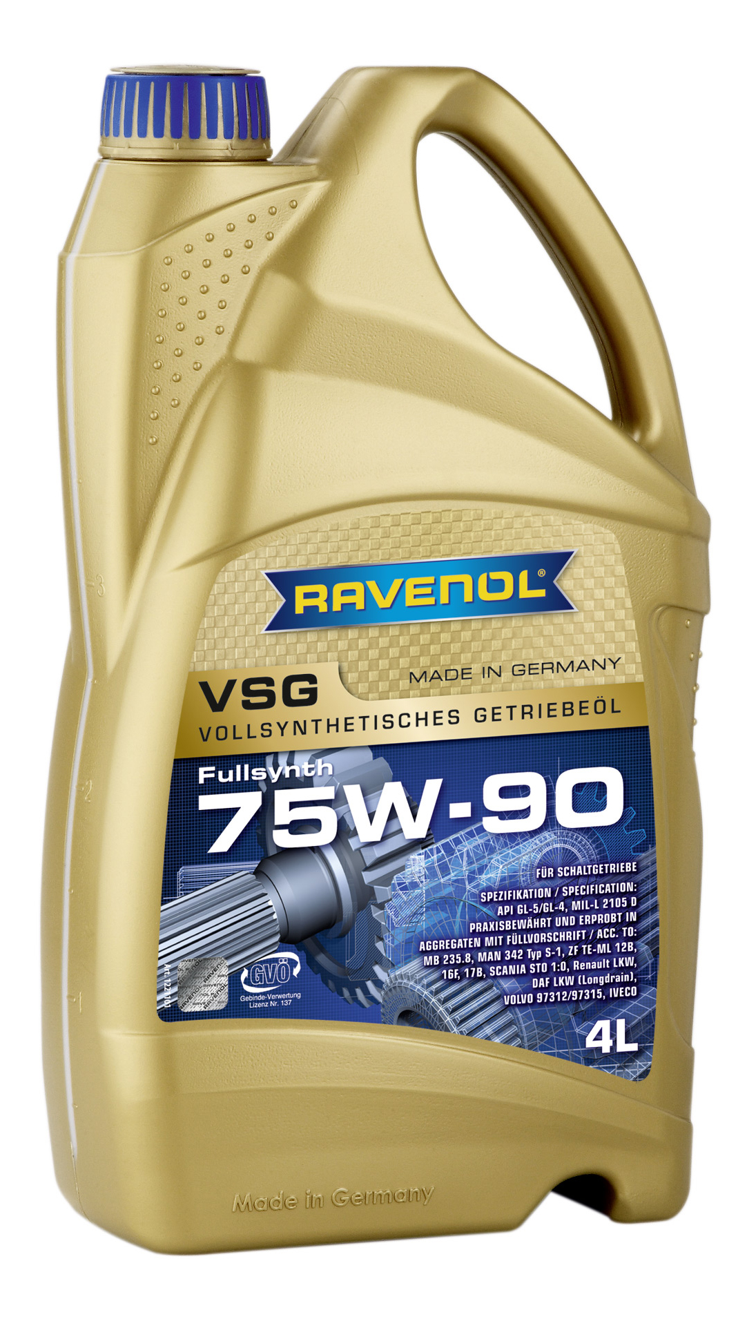 Трансмиссионное масло RAVENOL VSG SAE 75W-90 ( 4л) new