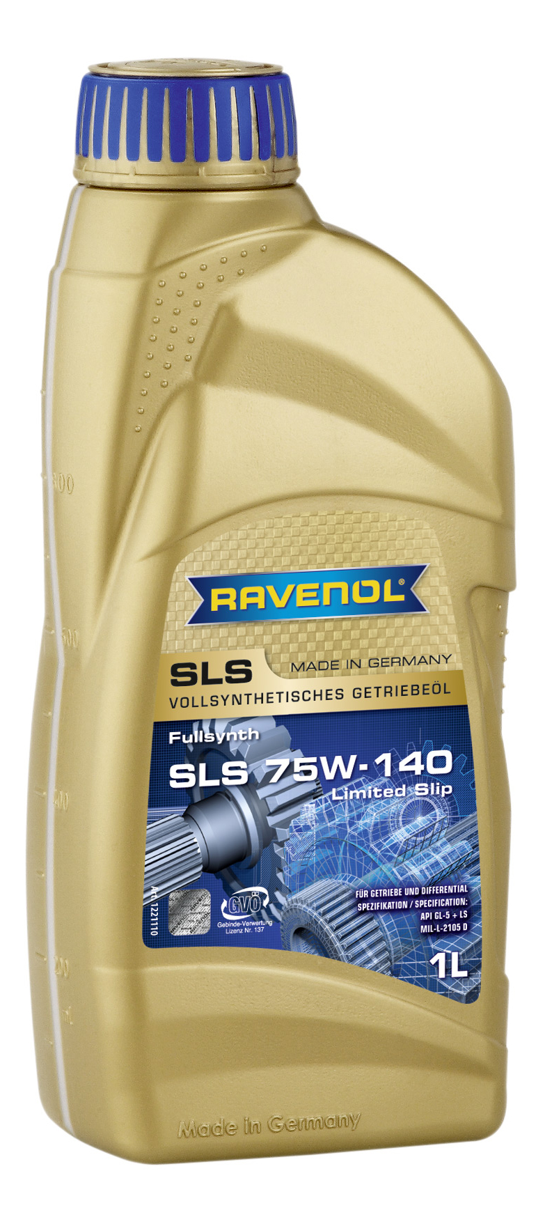 Трансмиссионное масло RAVENOL SLS SAE 75W-140 GL-5 + LS ( 1л) new