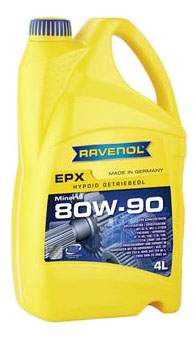 Трансмиссионное масло RAVENOL Getriebeoel EPX SAE 80W-90 GL-5 ( 4л) new