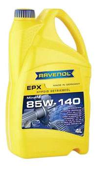 Трансмиссионное масло RAVENOL Getriebeoel EPX SAE 85W-140 GL-5 (4л)  new