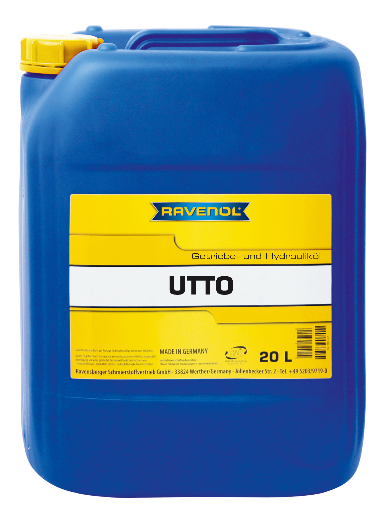 Трансмиссионное масло RAVENOL UTTO Getrieboel (20л) new