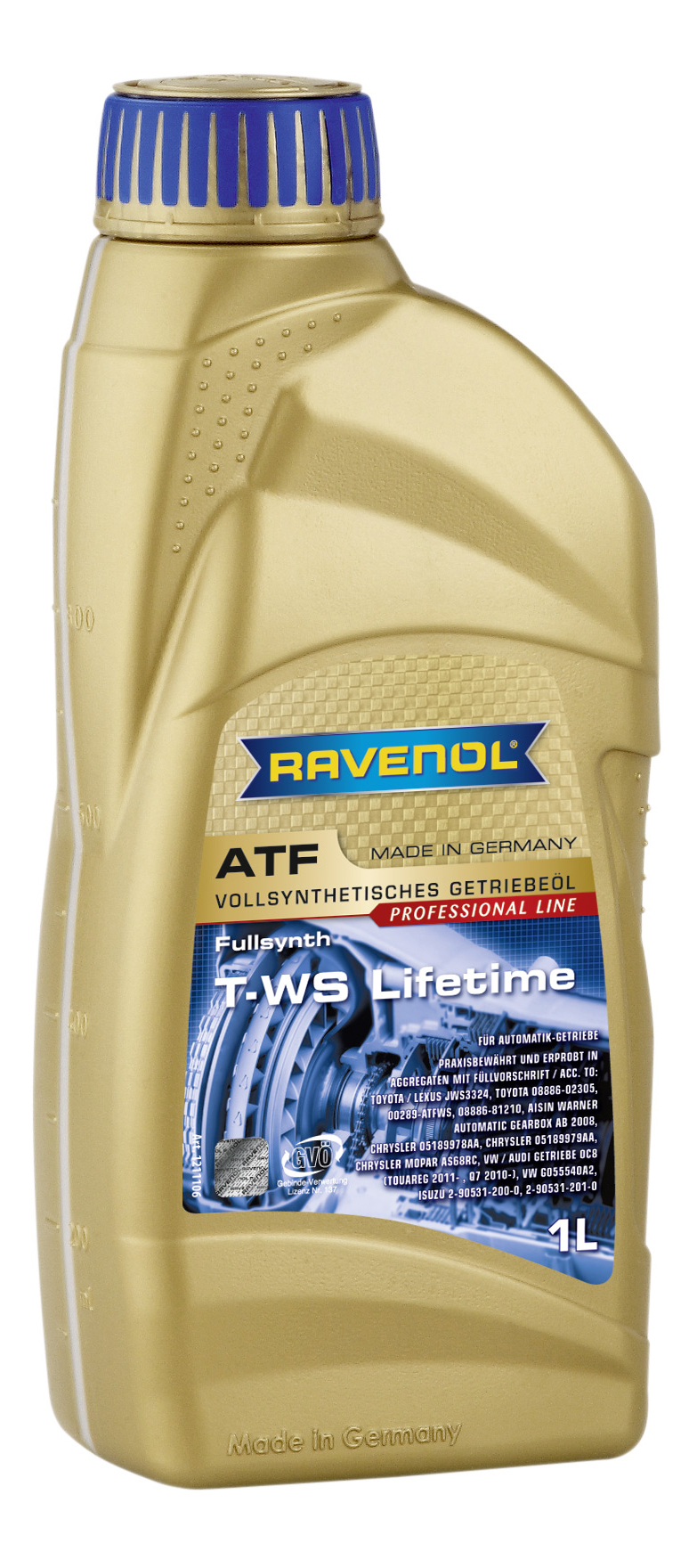 Трансмиссионное масло RAVENOL ATF T-WS Lifetime ( 1л) new