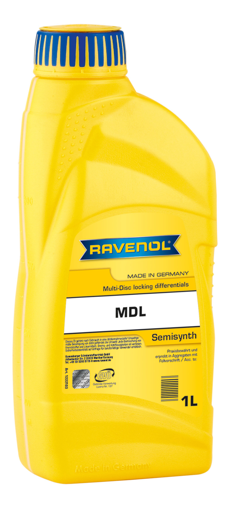 Трансмиссионное масло RAVENOL MDL Multi-disc locking differentials (1л)