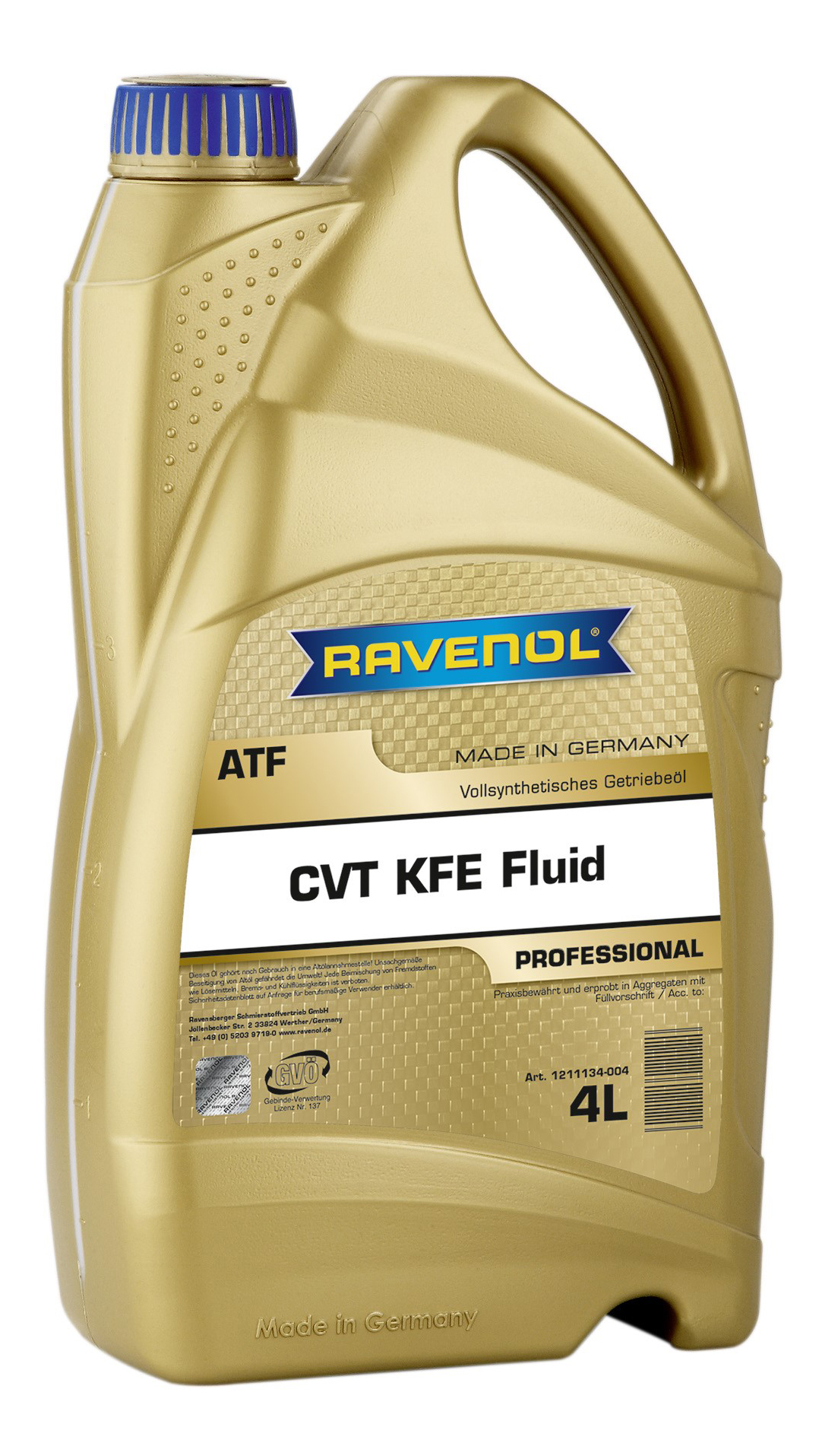 Трансмиссионное масло RAVENOL CVT KFE Fluid ( 4л) new
