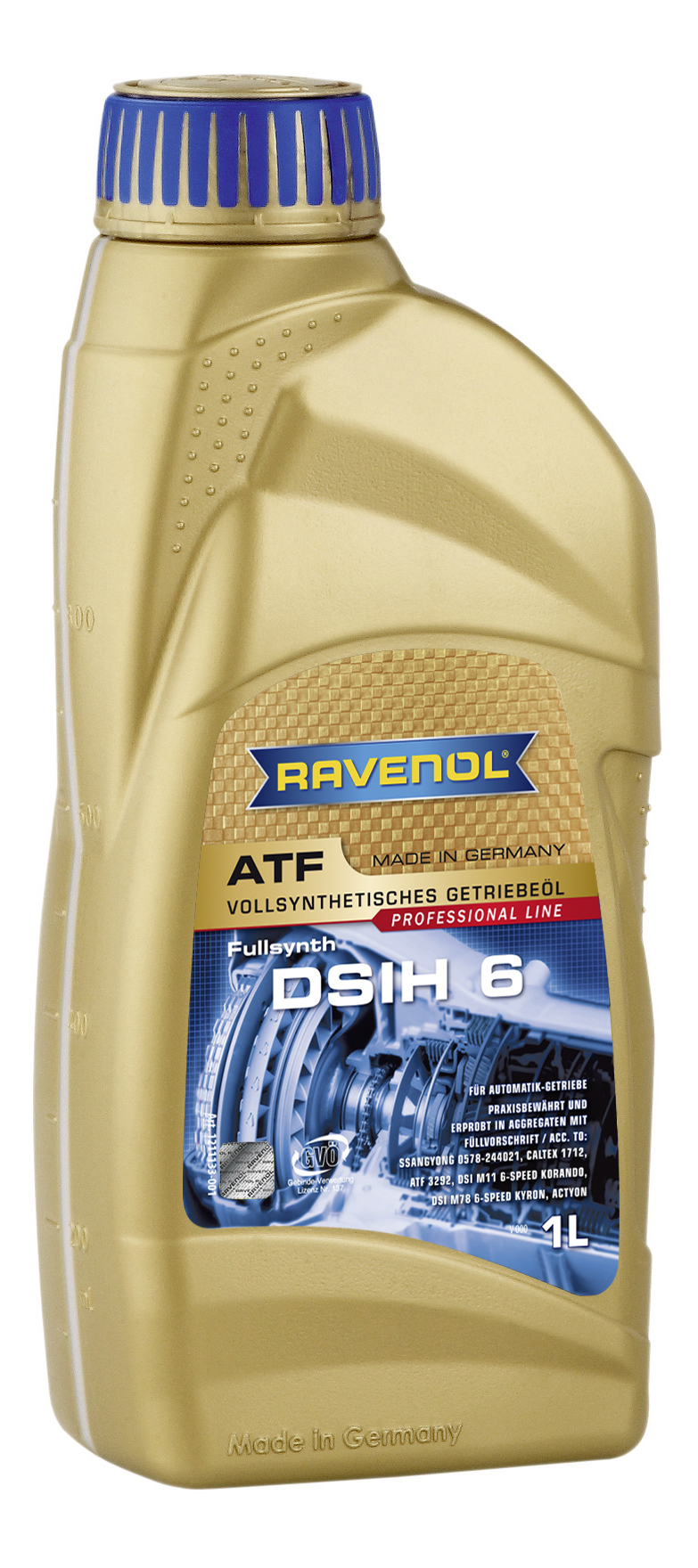 Трансмиссионное масло RAVENOL ATF DSIH 6 ( 1л) new