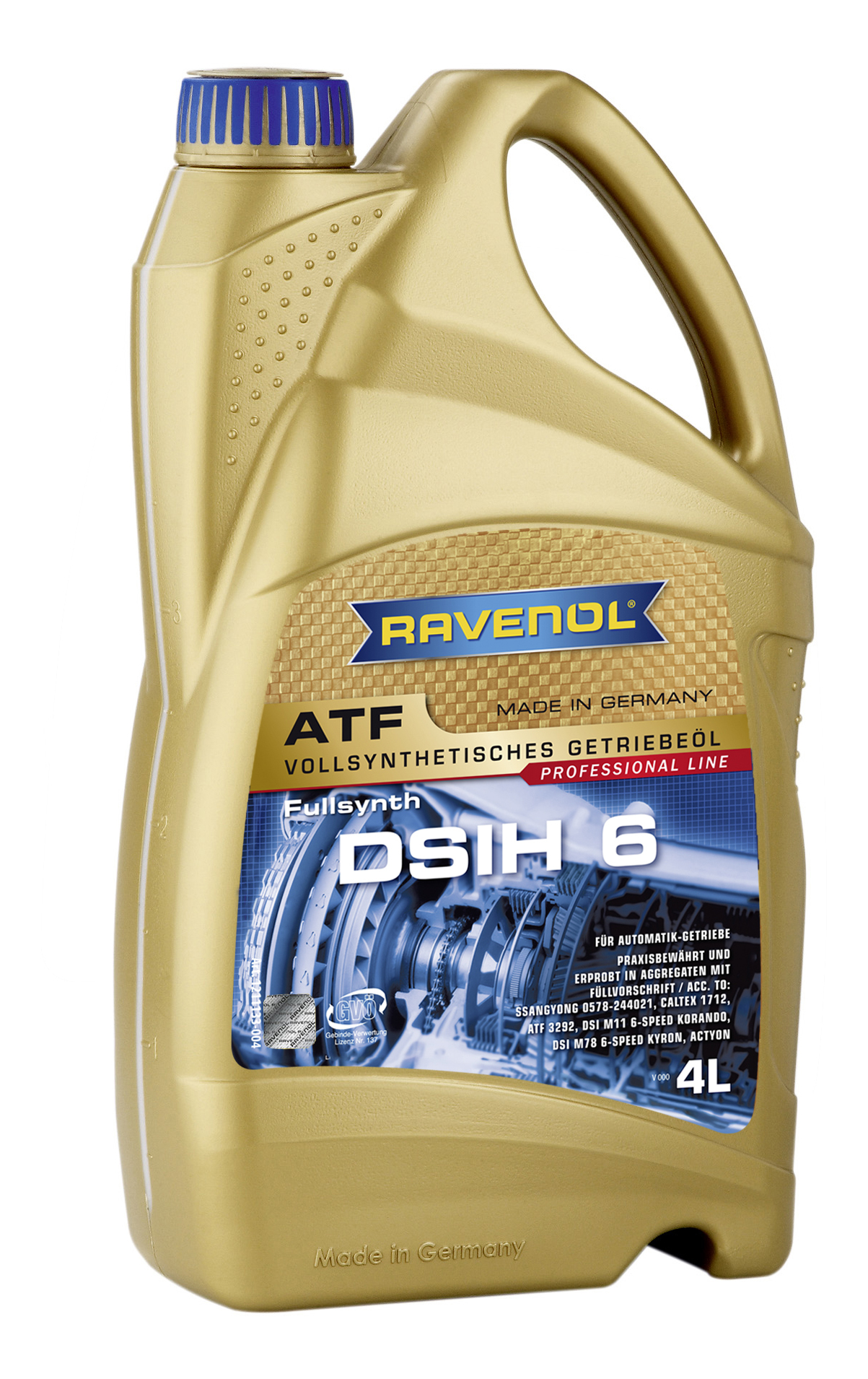 Трансмиссионное масло RAVENOL ATF DSIH 6 ( 4л) new