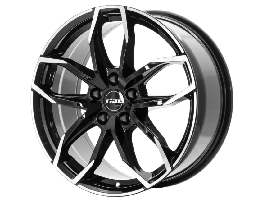 Колесный диск Rial Lucca 8.0/R18 5*112 ET39 d66.6 Diamond Black Front Polished