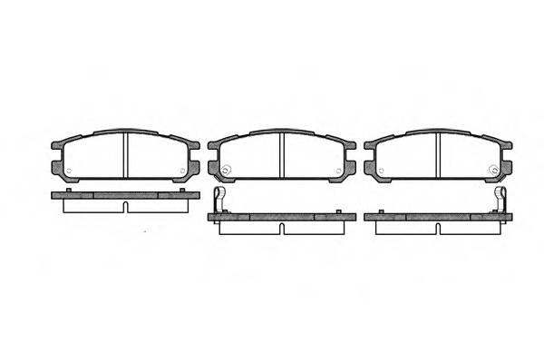 Колодки тормозные задние Subaru Impreza 92-   Legacy 89- 94- 98-
