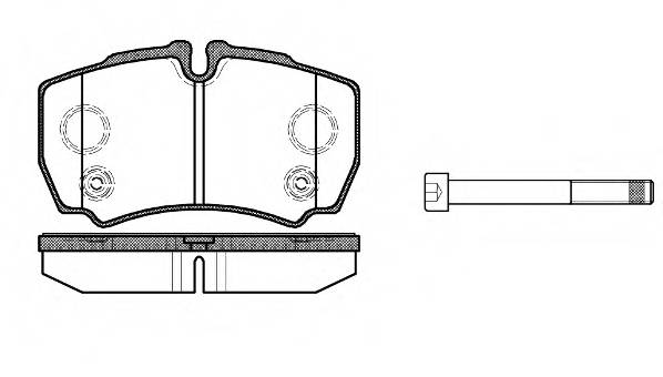 Колодки торм зад FORD Transit  06->