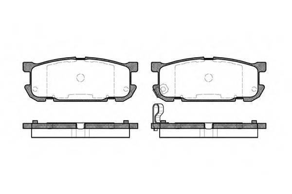 853 02 колодки дисковые з Mazda MX-5Miata 16i18i 16V 98-00