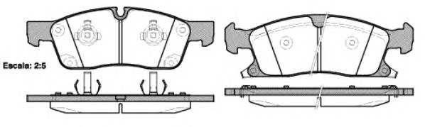 Колодки тормозные передние MERCEDES BENZ W166 M-KLASSE (ML/GLE) (2011>)