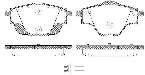 Колодки тормозные задние PSA 3008 (P84) . C4 Picasso 13->. 508 18->. 5008 16->