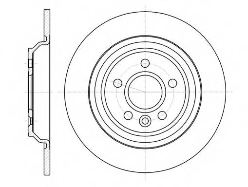 Тормдиск зад3016x11 5 отв min 2