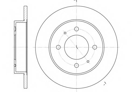 Тормдиск зад258x10 4 отвmin 2