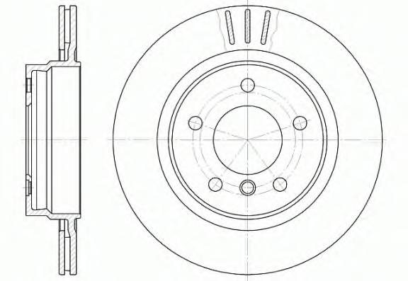 6722 10 диск тормозной задний  BMW E46 2 5 2 8 2 0D M43 M47 M52 98