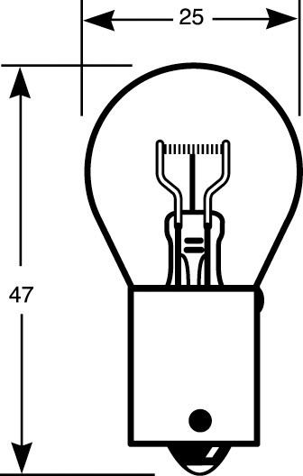 Лампа P21W (блистер 2шт) 12V 21W