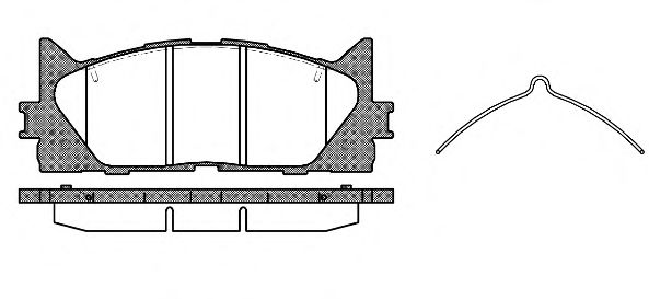 Колодки торм.пер. Lexus ES 3.5 (06-)