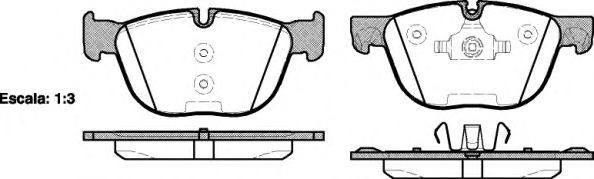 Колодки торм диск BMW X5 (E70) 3.0d  3.0si