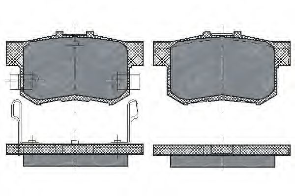 Колодки торм.задн.SUZ SX4 06-/SWIFT 05-/HONDA ACCORD 03-/CIVIC VI-IX 97-/12-/CR-