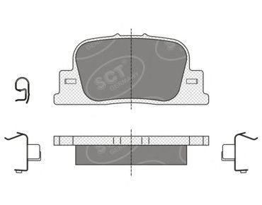 Колодки торм.задн.TOY CAMRY (V20) 96-01/PRIUS 03-09/BYD F3/LIFAN SOLANO/BYD F3R