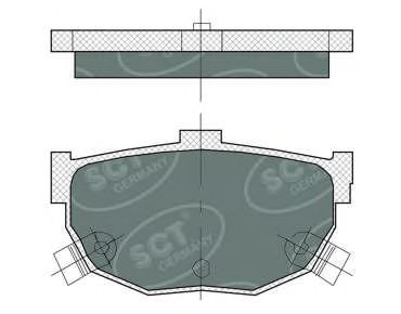 Колодки торм.задн.HYUNDAI ELANTRA 00-/COUPE 98-09/KIA CERATO I/II 04-/09-