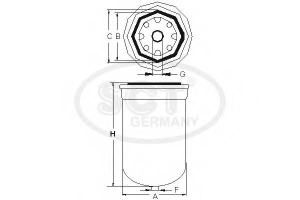 Топливный фильтр CUMMINS 3.3B-SERIE B3.3 3.3L