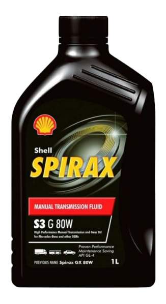 Масло Shell трансмиссионное Spirax S3 G 80W GL-4 1л (мех. кпп) (минеральное)