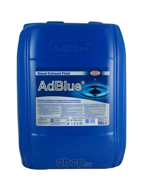 Жидкость ADBLUE для системы SCR дизельных двигателей, 10л