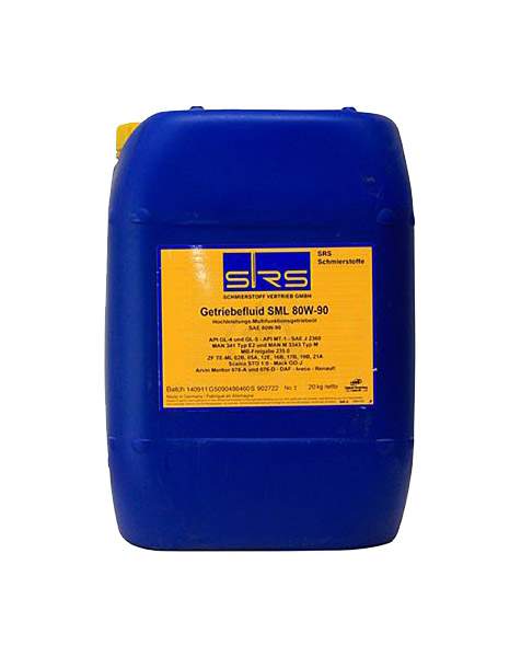 SRS МАСЛО ТРАНСМ. GETRIEBEFLUID SML 80W-90 (GL-4/GL-5) (20 Л.)