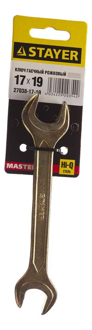 Рожковый ключ  Stayer 27038-17-19