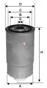 Фильтр топливный Doblo 1.9JTD AR156.147 JTD