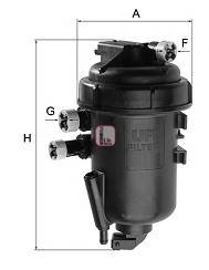 Фильтр топливный в сборе Doblo 1.3 MJTD 62kw