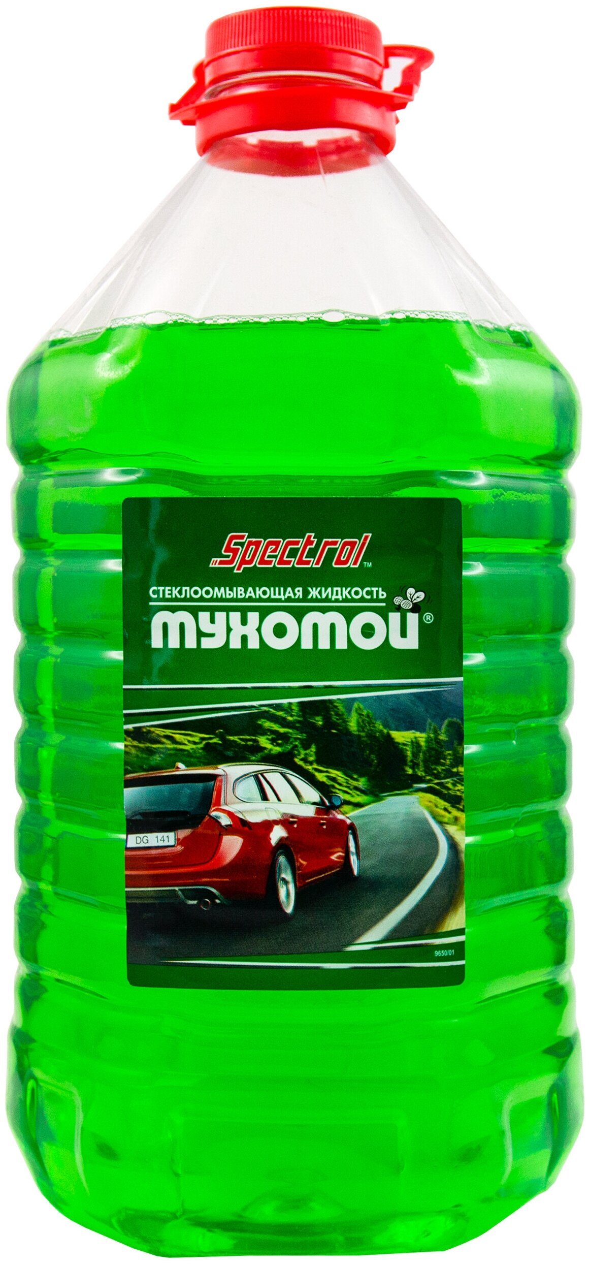 Жидкость стеклоомывателя летняя Spectrol МУХОМОЙ зелёная 5л.