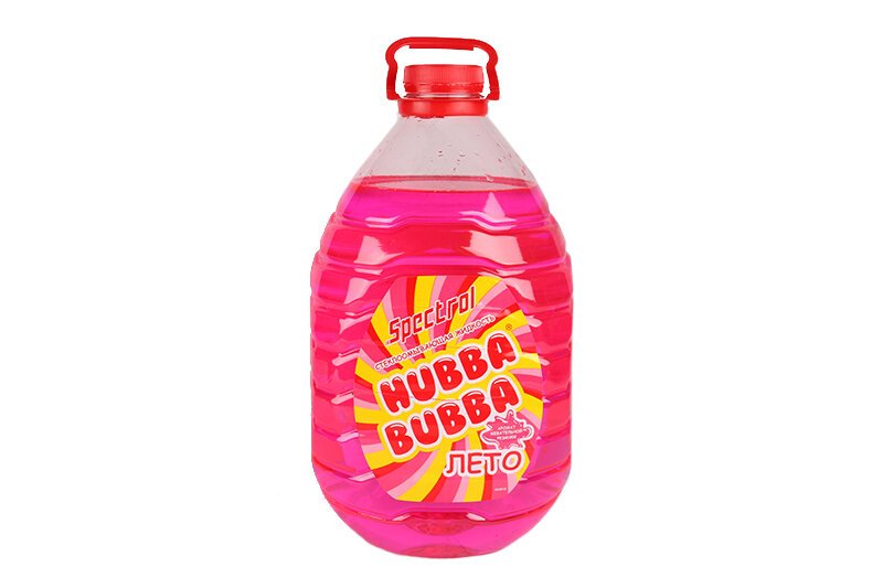 Жидкость стеклоомывателя летняя Hubba Bubba (5л) розовая с ароматом жевательной резинки