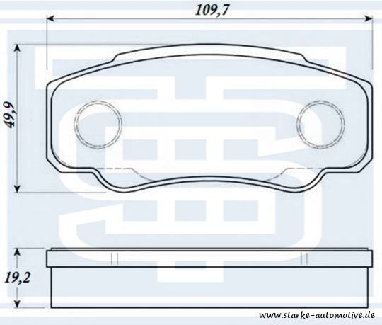 174-512_STARKE_Колодки тормозные зад. FIAT DUCATO