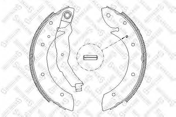 407 100-SX 439600544SBS362225BFSB447 колодки барабанные BMW E36