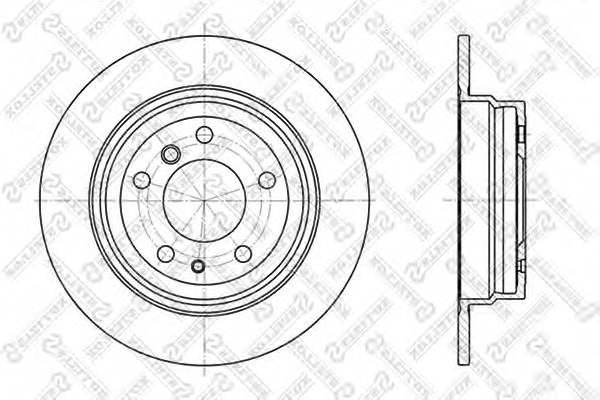 Диск тормозной задний BMW E34 20-35 M20-M30M43-M60 8