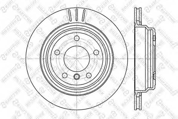 6020-1539V-SX диск тормозной заднийBMW E39 23-40 M51M52M54M57M