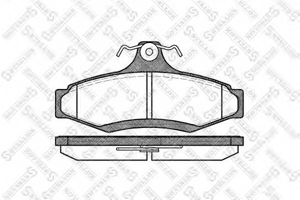 657 010B-SX 646 10FO666181 колодки дисковые зDaewoo Leganza 20i