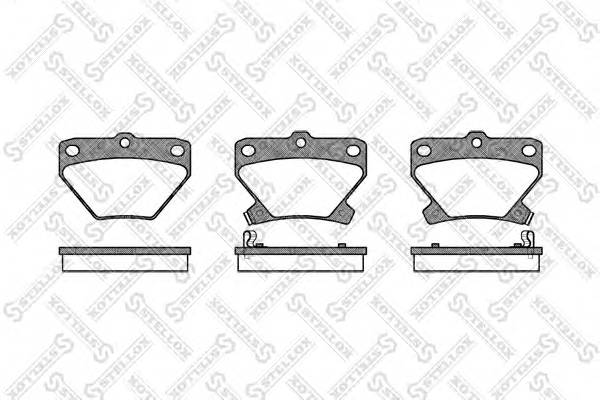 752 002-SX 741 02FDB1395 колодки дисковые з Toyota Yaris 10-15