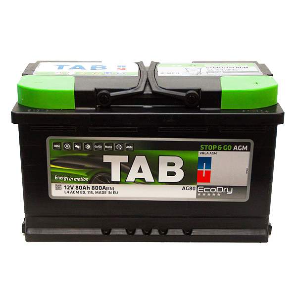 Аккумулятор TAB 80Ah 800A (обратная 0) 315x175x190