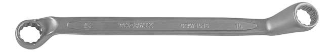 ORW0607 Ключ гаечный накидной изогнутый 75°. 6x7 мм