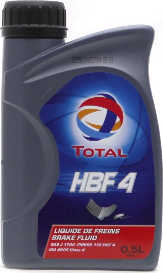 Жидкость тормозная TOTAL HBF DOT-4 (0 5л)