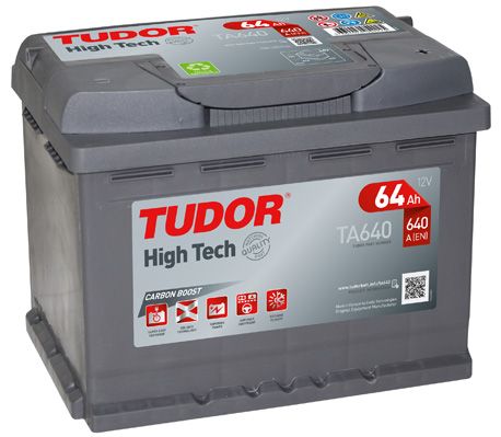 Аккумулятор TUDOR 64Ah 640A (обратная 0) 242x175x190