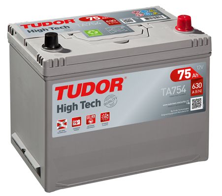 Аккумулятор TUDOR 75Ah 630A (обратная 0) 270x173x222