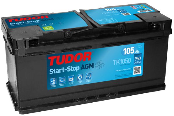 Аккумулятор TUDOR 105Ah 950A (обратная 0) 392x175x190