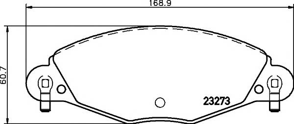 Колодки тормозные дисковые передн CITROEN C5 01-04 C5 04-
