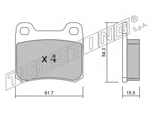 К-т торм колодок Re MB C(W202) E(W124)