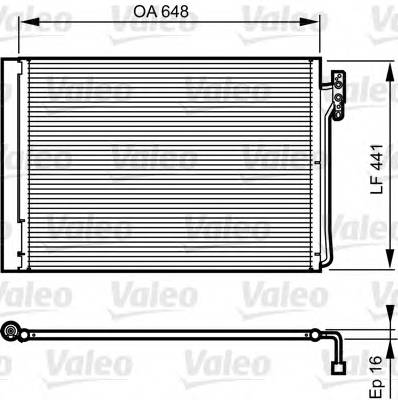 Конденсор кондиционера LANDROVER RANGE ROVER III 30TD 44 2002gt